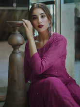 Mulberry Chikankari Kurta